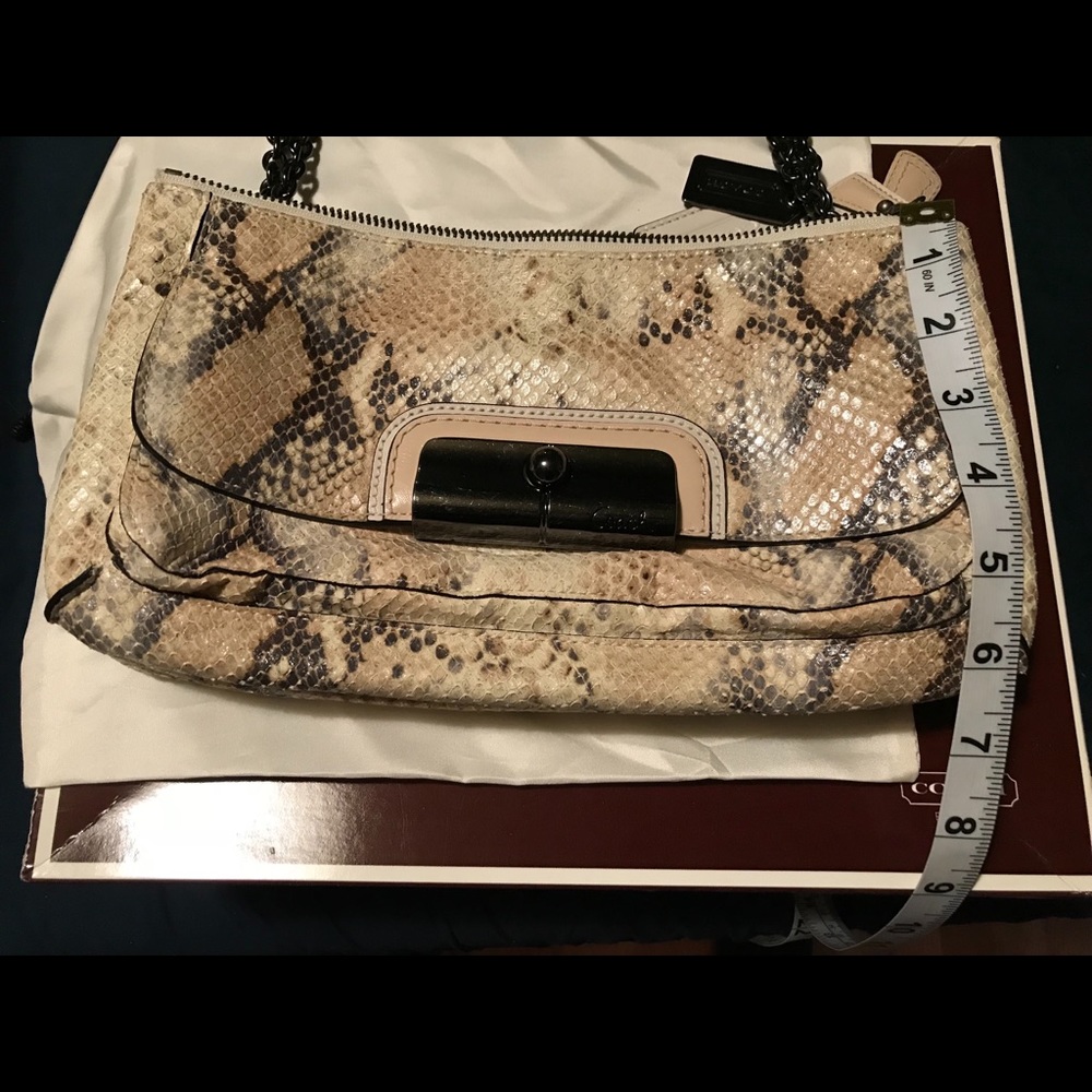Python Skin Coach Purse - image 5